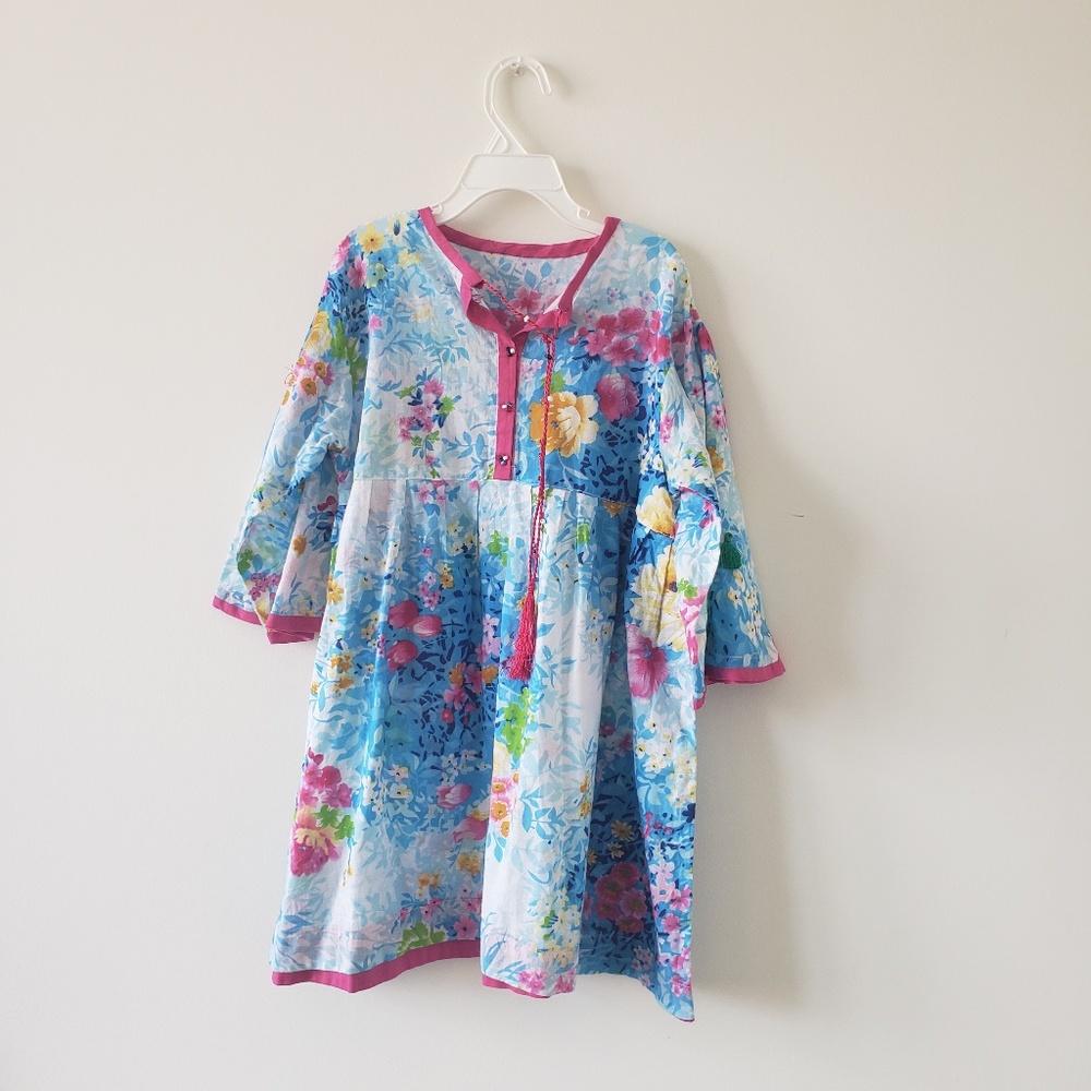 Floral Print Colourful  Kurta/Dress